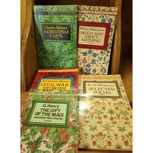 Dover Thrift Editions 5 Titles 1990's Dickens Shakespeare Dickinson O. Henry....